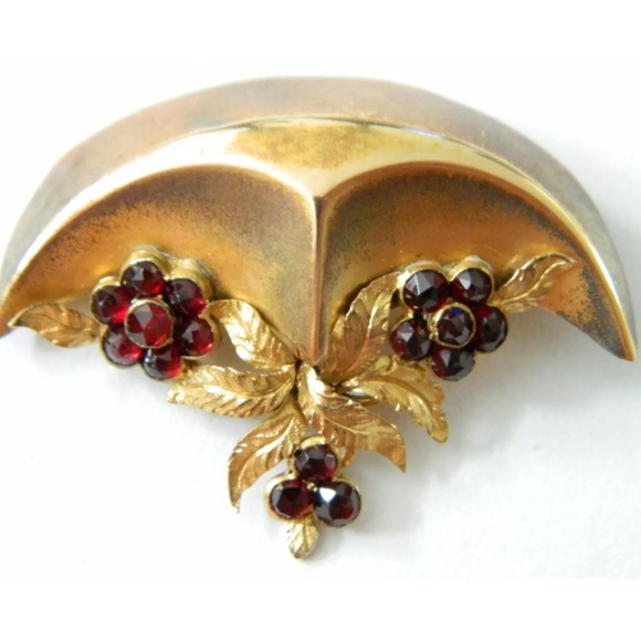 ANTIQUE VICTORIAN 15K SOLID GOLD BROOCH PIN - Picture 1 of 5